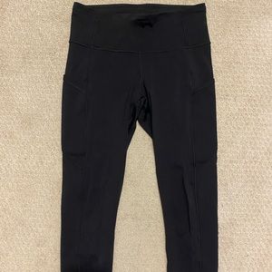 lululemon Align Black High-Rise Legging with Pockets 23" ankle length